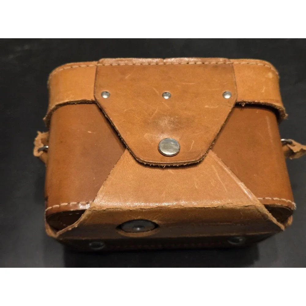 Vintage Argus C44 35mm Film Camera w/California Saddle Leather Case, EX+